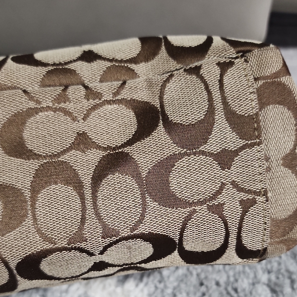 Coach Brown Shoulder Bag with Signature Monogram - Picture 14 of 14